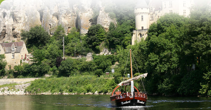 Se promener en Gabarre en Périgord noir